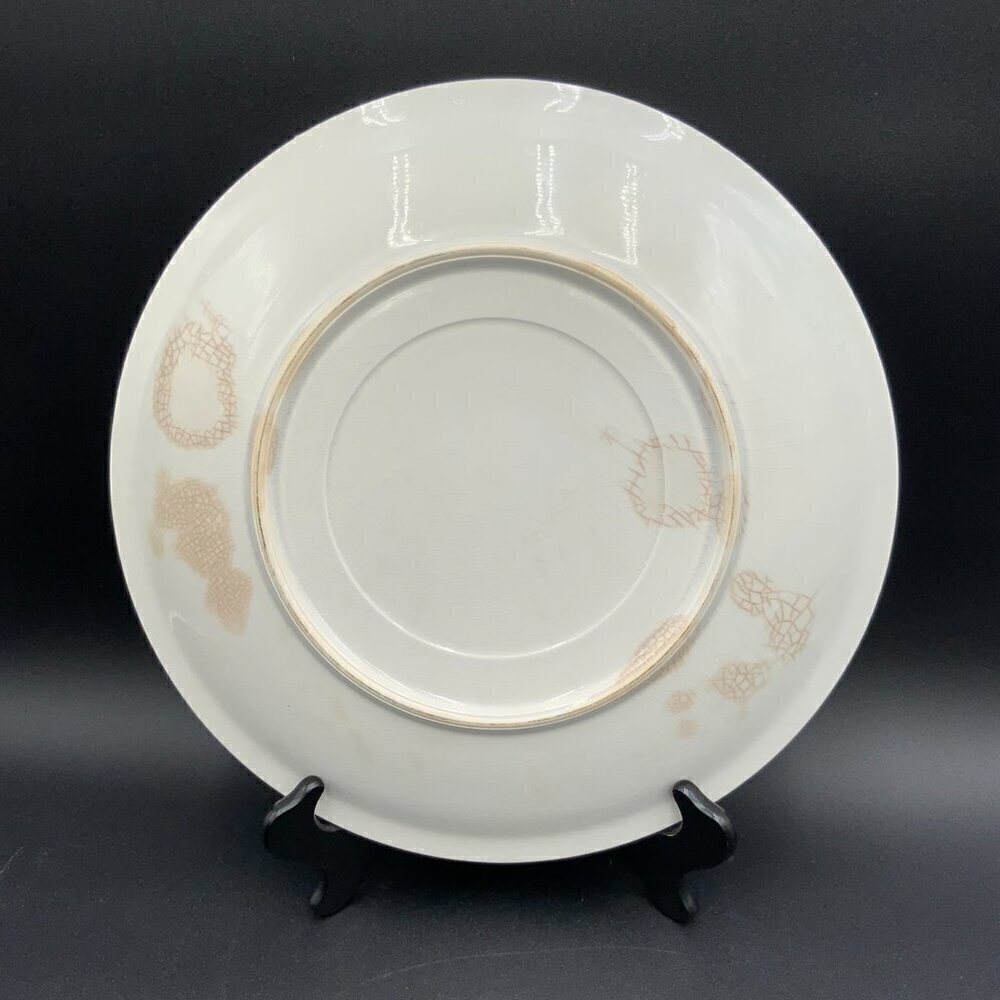 Antique Japanese Blue & White Plate Lake Towada Japan 12 1/2" Diameter - Picture 5 of 5